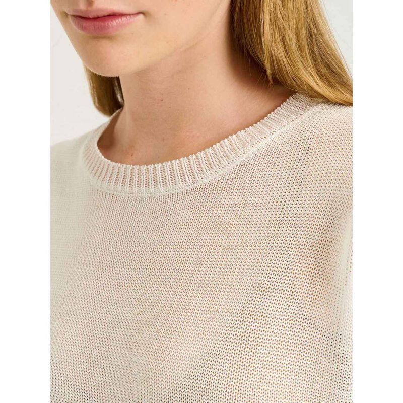 Veronika Maine Boxy Mesh Knit Tee image number 2